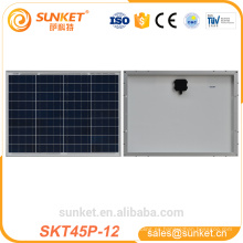 Panel solar del panel solar de 12v 45w 50w al por mayor con el regulador